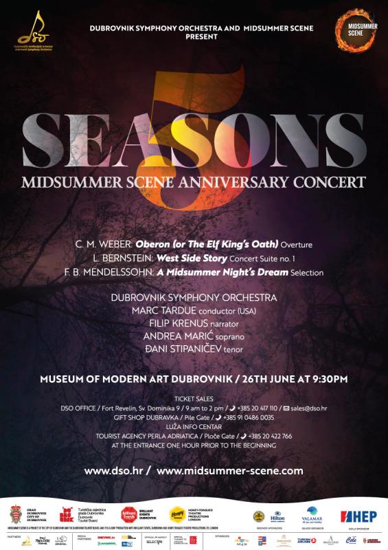 MIDSUMMER SCENE FESTIVAL Glazbena čarolija na večerašnjem „Five Seasons“ koncertu DSO-a i Midsummer Scene Festivala