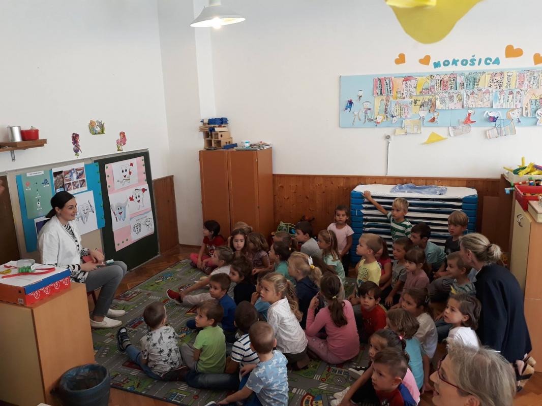 PATRONAŽA DUBROVNIK Edukativna radionica pranja zubića u Dječjem vrtiću Pčelica