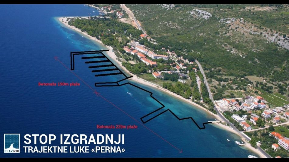  Stanovnici se protive izgradnji trajektne luke Perna