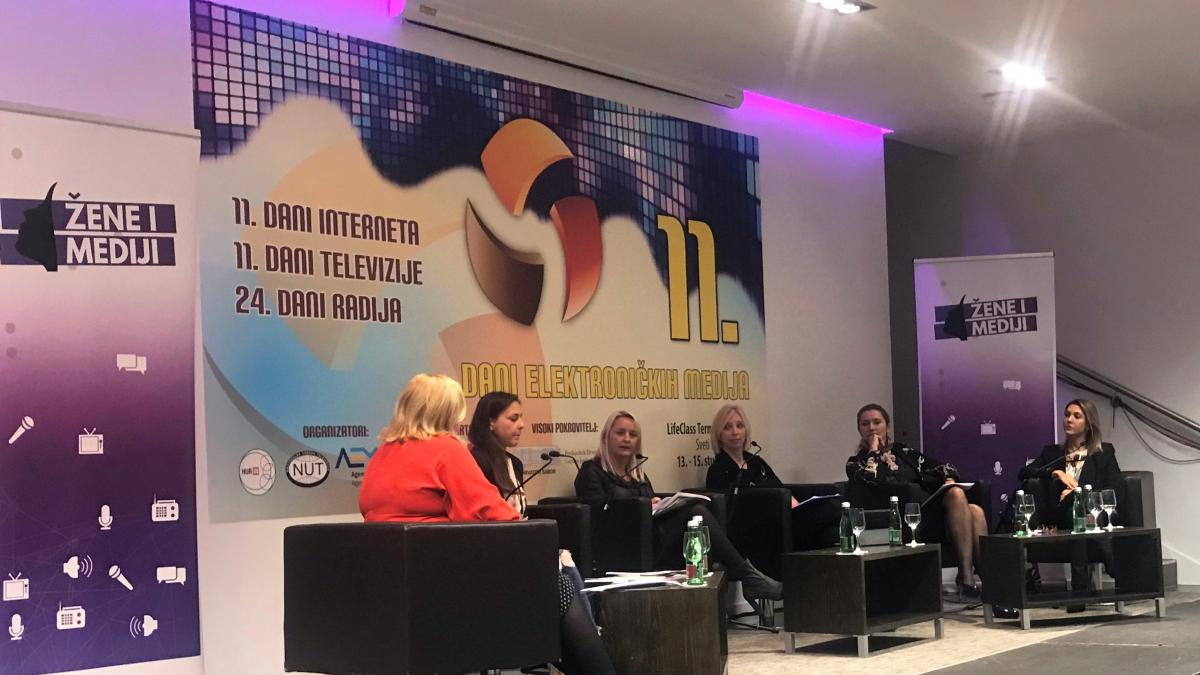 U SKLOPU 11. DANA ELEKTRONIČKIH MEDIJA Održan panel „Žene u medijima“ na kojem je naglasak stavljen na žene u sportu