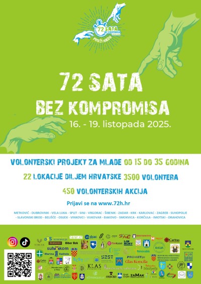 Mladi ponovno volontiraju u sklopu projekta „72 sata bez kompromisa“