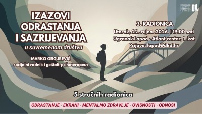 Teškoće mentalnog zdravlja tijekom odrastanja – Treća radionica