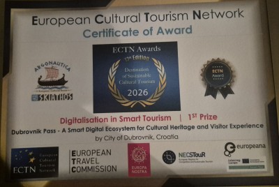 Dubrovnik Pass osvojio nagradu za digitalizaciju u turizmu