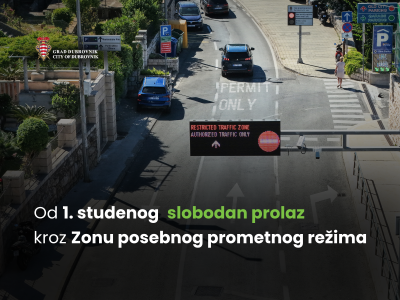 Od 1. studenoga ponovno slobodan prolazak kroz Zonu posebnog prometa