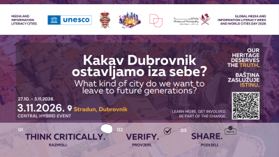 Sveučilište u Dubrovniku partner globalnog događanja UNESCO-ove inicijative