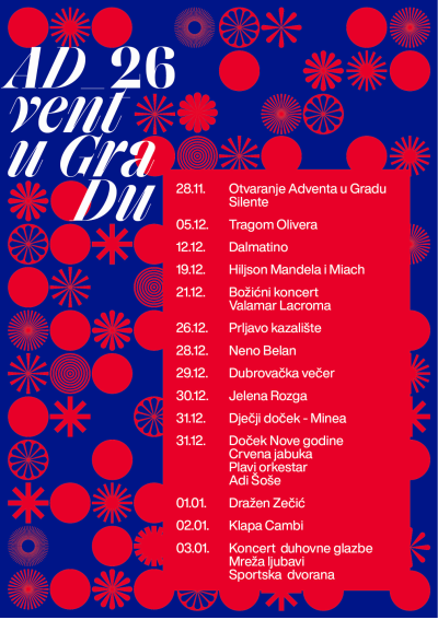 Advent u Gradu 2026. nudi raznovrstan glazbeni program