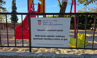 Novo igralište za mališane na Mljetu